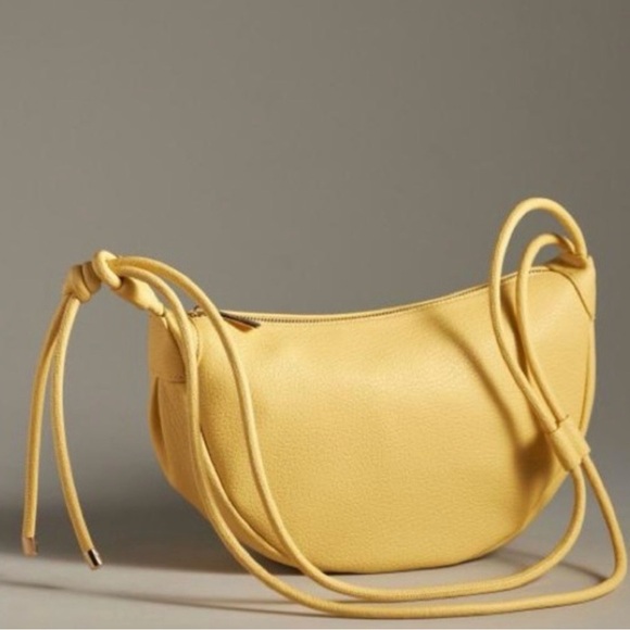 Mali + Lili Handbags - New Anthropologie Mali + lili convertible sling bag yellow faux leather